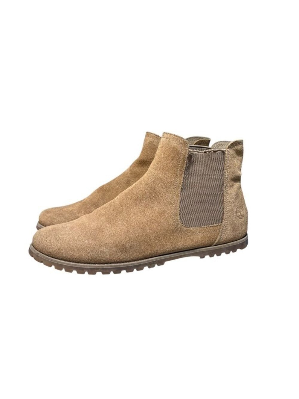 Timberland Suede Ankle Bootie 7 Chestnut Tan Leather Ankle Boot Lug Sole